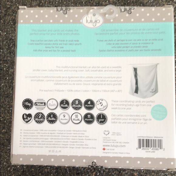 Baby’s first year blanket and cards set - Picture 2 of 2